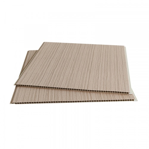 GREAT WOOD แผ่นตกแต่งผนังและฝ้าPVC GPPVC3.7-4 400*8*2900มม. เหลืองครีม