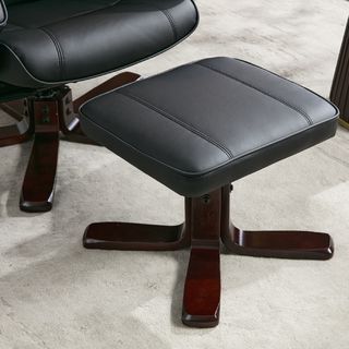 PULITO เก้าอี้พักผ่อนพร้อมที่วางขา รุ่น DIEGO ขนาด 73x110x98 ซม.  สีดำ