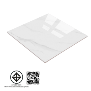 Marbella กระเบื้องพอร์ซเลน 80x80 ซม. คาราร่า-ไวท์  Random (Glossy) LW61 (3 pcs)