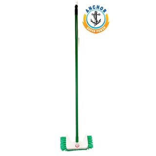 ตราสมอ แปรงขัดพื้นด้ามยาว รุ่น ออลอินวัน สีเขียว