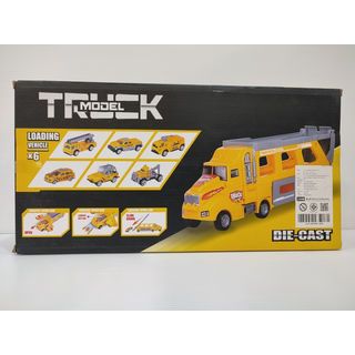 TOYS ชุดของเล่นรถบรรทุกขนรถ 7ชิ้น#LH519 (41x7.5x21.5ซม.)