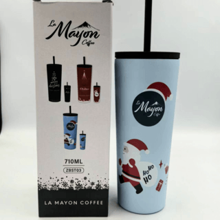 LAMAYON Christmas premium glass 710 มล. รุ่น ZBST03 สีฟ้า