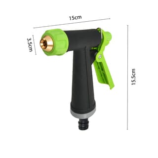 Tree O Plus ปืนฉีดน้ำอลูมิเนียมหุ้มพลาสติกปรับ2รูปแบบ รุ่นGLB-623014-0 สีเขียวดำ