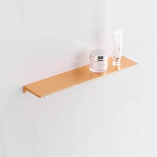 Nice ชั้นวางของติดผนังอลูมิเนียม รุ่น Angel-Gold ขนาด 10x60x2 ซม. สีทอง
