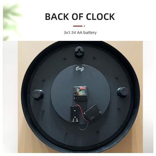 COZY นาฬิกาแขวนผนัง  รุ่น CALIGULA  ขนาด 45x45x7.5 ซม.  สีดำ