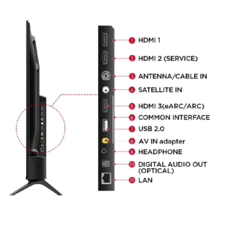 TCL UHD Google TV ขนาด 55 นิ้ว รุ่น 55V6B สีดำ