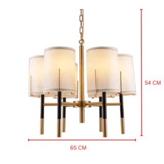 EILON โคมไฟแขวน Chandelier แบบช่อ 36W ขั้ว E27*6 รุ่น KDD7022/6 สีขาว