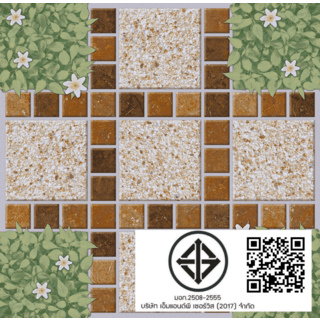 Marbella กระเบื้องเซรามิคปูพื้น 16x16 นิ้ว รุ่น สวนดอกไม้ ZYG36 Matt (12P)