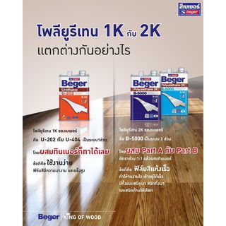 Beger โพลียูรีเทน B-5000 I-510 เงา ภายใน ชุด