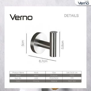Verno ขอแขวนผ้าสแตนเลส 304 รุ่น เวนิส DFXGG-701
