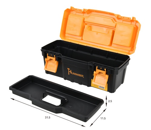 HUMMER กล่องเครื่องมือพลาสติก-ABS Latches 13” รุ่น 320103