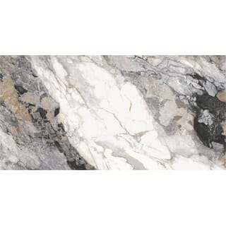 La Arezza กระเบื้องพอร์ซเลน 75X150  ซม. รุ่น Luxura  elite marble  (TMA715906L) High-glossy Random (2pcs /box  2.25 sqm)
