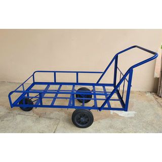 รถเข็นถังน้ำ 10 ปี๊ป ขนาด 60 x 120 ซม. ล้อไนล่อนล้อหน้า 8” ล้อหลัง 10”