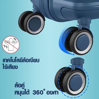 WETZLARS KERVYN-03 กระเป๋าเดินทาง 28 นิ้ว ขนาด 70x51x30 ซม. สีน้่ำเงิน