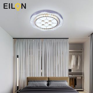 EILON ไฟเพดานคริสตัลทรงกลม 80W รุ่น ESJD-D500-Y10 3แสง