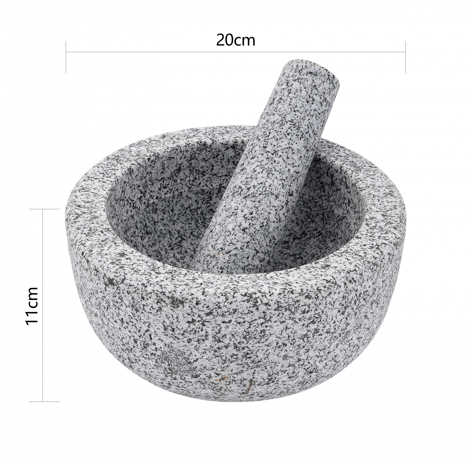 SANE ครกหินพร้อมสาก 8 นิ้ว JAKA03