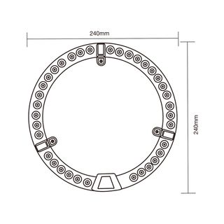 EILON หลอดไฟ LED โมดูลแม็กเน็ต วงกลม 28W รุ่น TP-M28W-DL แสงเดย์ไลท์