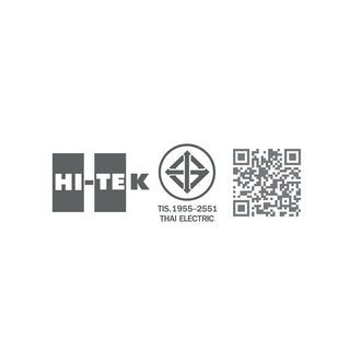 HI-TEK โคมพาแนล LED ทรงกลม 6นิ้ว 12W แบบติดลอย รุ่นHFLEPS12DB แสงขาว สีดำ
