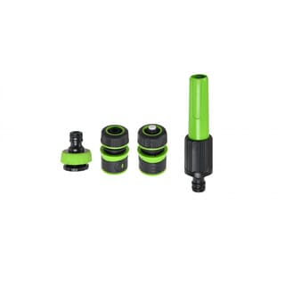 Tree O ชุดหัวฉีดพลาสติกแบบบิดปรับ2รูปแบบ สำหรับก๊อกสนาม1/2“-3/4” รุ่นGLB-8220-0 สีเขียวดำ