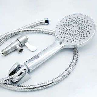 Verno ชุดฝักบัวโครเมี่ยมหน้าใหญ่พิเศษ ปรับน้ำ 3 ระดับพร้อมวาล์วสแตนเลส ด้ามปัด VN-11018
