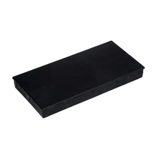 WELLINGTAN ฝาปิดกล่องอะลูมิเนียมTALU10050 10x5x0.7ซม. สีดำ
