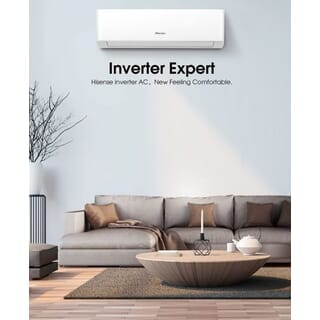 Hisense เครื่องปรับอากาศติดผนัง Inverter ขนาด 9500 BTU รุ่น AS10TRKE2T  สีขาว