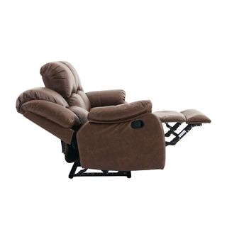 PULITO เก้าอี้พักผ่อนหนังสังเคราะห์ 3 ที่นั่ง รุ่น  KASTOR ขนาด 196x97-167x101-78 ซม. สีน้ำตาล