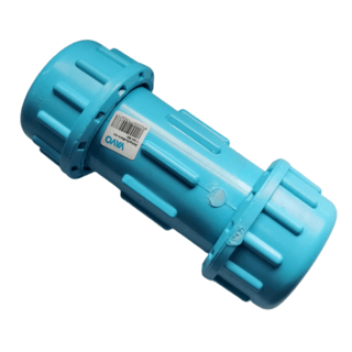 VAVO ข้อต่อยูเนี่ยนซีลยาง หนา 1 นิ้ว(25)  สีฟ้า