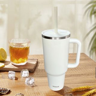 KOSCH แก้วน้ำเก็บอุณหภูมิ 1000 มล. TWINKLE สีขาว