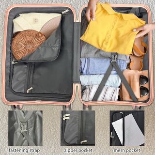 WETZLARS กระเป๋าเดินทาง ขนาด 24 นิ้ว  รุ่น Summer-01 ขนาด 26x40.50x65 ซม. สีชมพูโรส