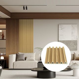 GREAT WOOD ไม้ฝ้าระแนง WPC W140  13.3x290x1.65 ซม. Light brown