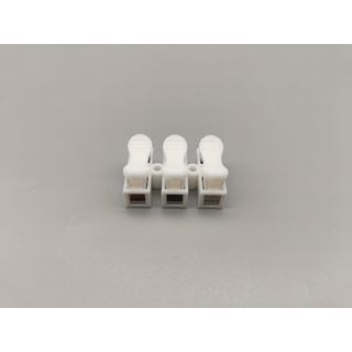 V.E.G. ลูกเต๋า แบบกด 3 ช่อง แบบถอดได้ sq.mm. สีขาว