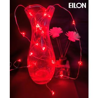 EILON ไฟเทศกาลรูปหัวใจ 2m รุ่น JRDS-06 สีแดง