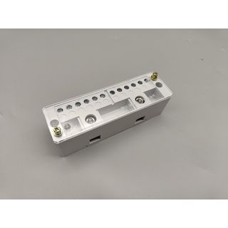 V.E.G. เทอร์มินอลบล็อก เข้า2-ออก12 สีเทา