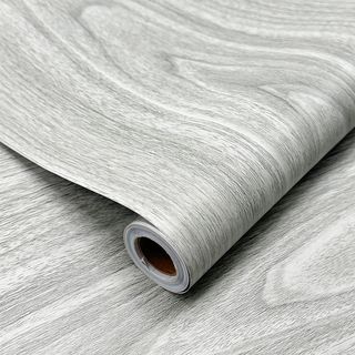 TAPIO วอลเปเปอร์ ลายไม้ รุ่นGRAINA-02 ขนาด 45x1000 ซม. สีเทา