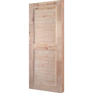 WINDOORS ประตูไม้สนNz ลวดลาย EXPO-79 ขนาด 90x200 ซม.