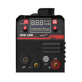 BISON เครื่องเชื่อม INVERTER MIG/MMA 120แอมป์ (LCD) รุ่น MIG/MMA-120A1K   1 กก. ไม่ใช้แก๊ส