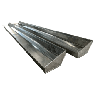 รางน้ำฝนท้องร่อง 5 #35 ยาว 2.44 เมตร ปิดขวา Globalblack