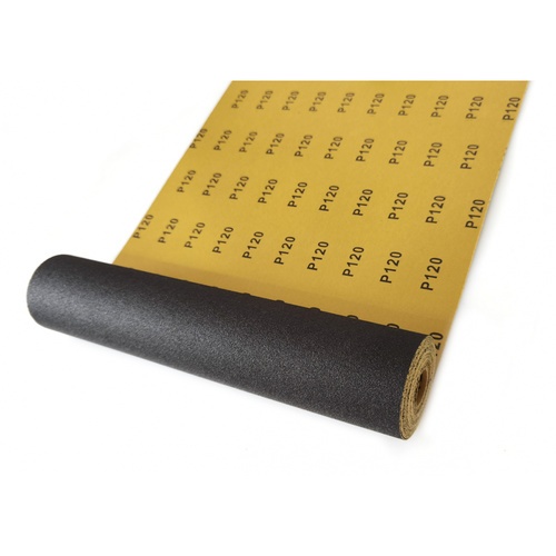 HUMMER กระดาษทรายม้วนขัดน้ำ 12 นิ้ว เบอร์ 120 ขนาด 300 มม.x5เมตร BPR-300120M5 สีดำ