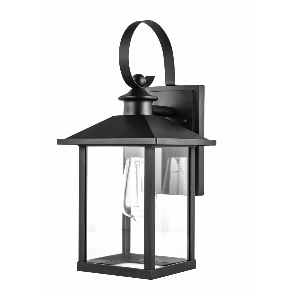 EILON โคมไฟ(กิ่ง)ติดผนัง Classic ทรงสี่เหลี่ยม ขั้ว E27 ขนาด 22.5x20x43cm IP65 รุ่น Maemi MV235W/DN สีดำ