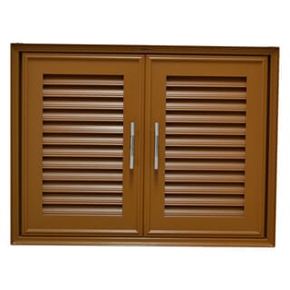 WT บานซิงค์คู่ 85x65CM. GB สีสัก