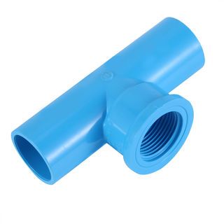 VAVO ข้อต่อสามทางตั้งฉากเกลียวใน หนา 3/4 นิ้ว(20) สีฟ้า