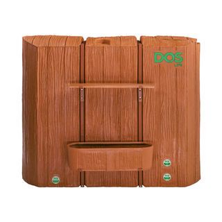 DOS ถังเก็บน้ำบนดินพิมพ์ลาย ทรงท่อนไม้ ยับยั้งแบคทีเรีย ขนาด 900L รุ่น Timbera สี Lite Oak