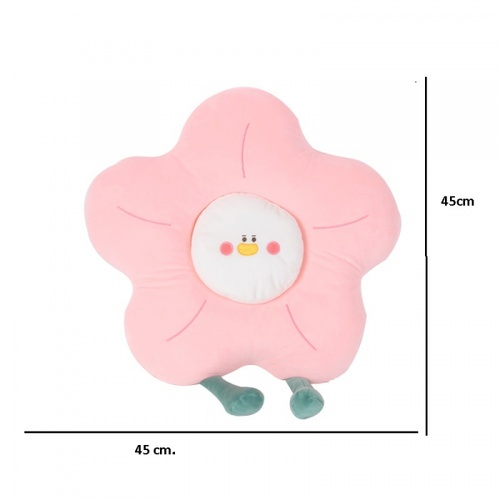 KOJI เบาะรองนั่งหัวเป็ดทรงดอกไม้ N-661ขนาด 45x45x9 ซม.คละสี