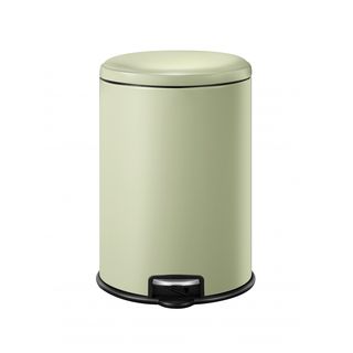 EKO ถังขยะเหล็กเคลือบขาเหยียบทรงกลม 5 ลิตร รุ่น SERENE EK9118P-5MA ขนาด 20x25.40x28.20 ซม. สีเขียวอ่อน
