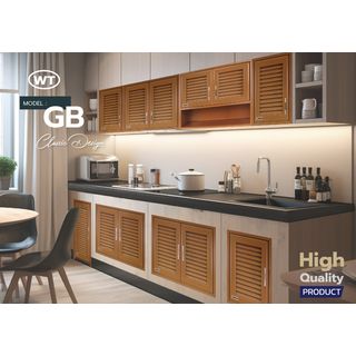 WT ตู้ลอยคู่ GB 204 สีสัก