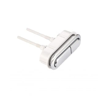 Verno ชุดปุ่มกดชำระทรงแคปซูล 2 ระบบ รุ่น PQS-C2424C  ขนาด 100x30 มม. 