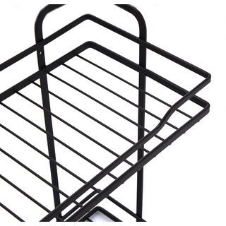 Iris ตะแกรงชั้นวางของอเนกประสงค์ 2 ชั้น รุ่น PQS-SLB041   สีดำ