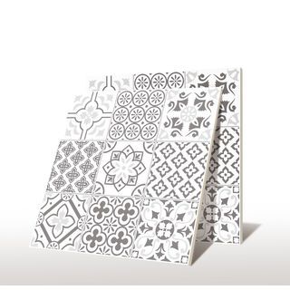 Marbella กระเบื้องเซรามิคปูพื้น 16x16 นิ้ว รุ่น โมริก ไวท์เกรย์ YZ56 Satin Flat (12P)