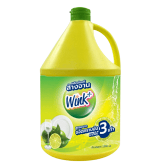 WINK PLUS น้ำยาล้างจาน สูตรมะนาว ขนาด 3500 ml.